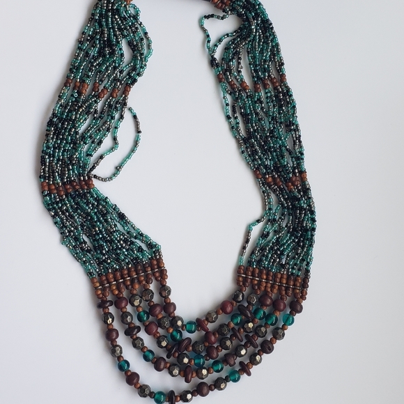 Carbon Elements Beaded Necklace NWT - Picture 1 of 4